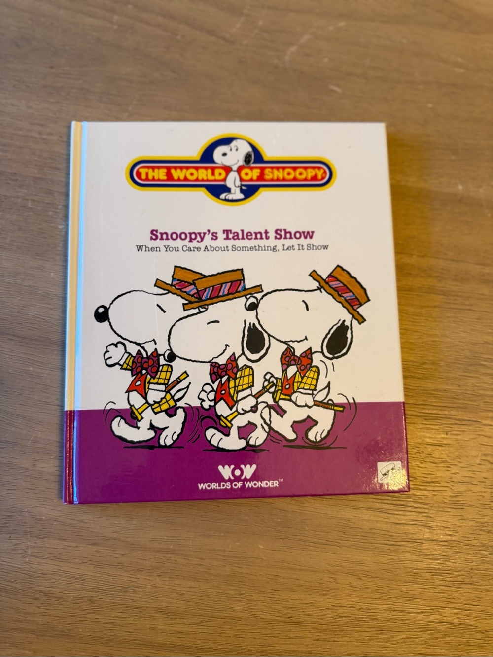 Vintage 1986 The World of Snoopy - Snoopy's Talent Show Hardcover Book (rare)